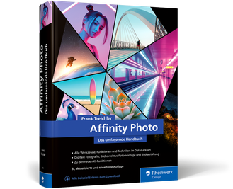 Buchcover Affinity Photo 2.6 - Rheinwerk-Verlag dieses Foto zeigt das Buch Affinity Photo 2.6 von Frank Treichler