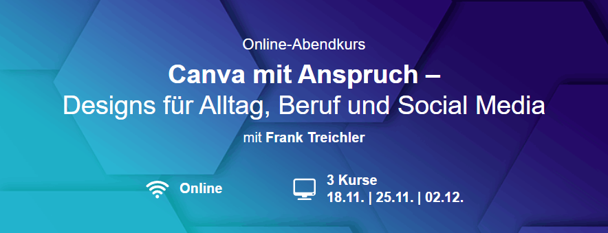 dieses Bild zeigt das Banner zum Canva Onlinekurs bei Rheinwerk